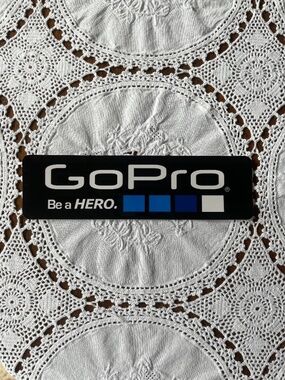 NEW GoPro Be a HERO black, blue & white decal sticker